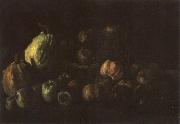 Vincent Van Gogh Still life with a Basket of Apples and Two Pumpkins (nn04) oil